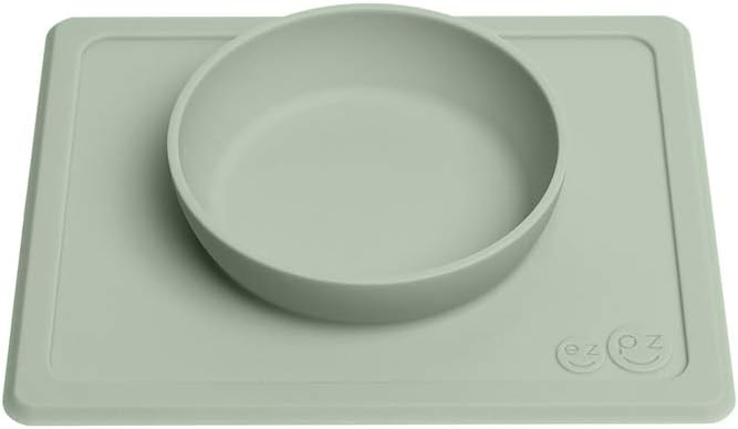 EZPZ The Mini Bowl mata z miseczką silikonowa podkładka z miseczką dla dzieci, 21,6 x 17,8 x 3,2 cm