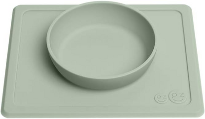 EZPZ The Mini Bowl mata z miseczką silikonowa podkładka z miseczką dla dzieci, 21,6 x 17,8 x 3,2 cm