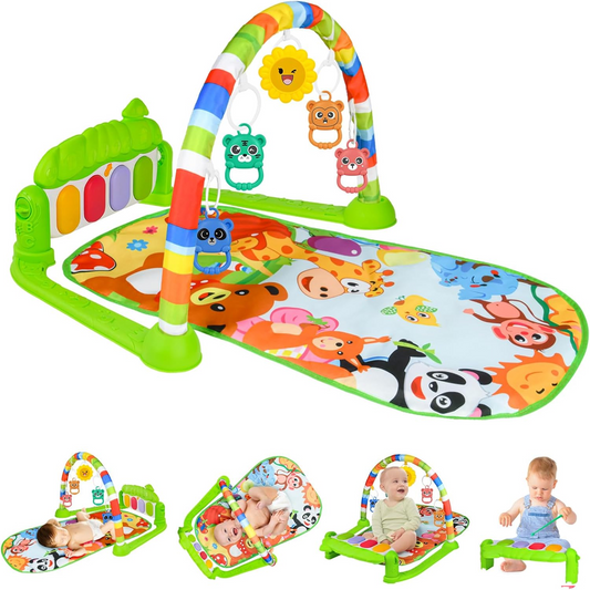 AOMIG ALFOMBRA educativa con piano para bebés 0-36 meses