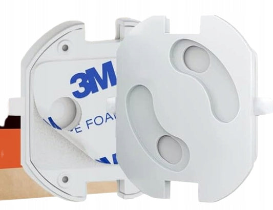 STAALY zabezpieczenie przed dziećmi do gniazd elektrycznych x1 białe osłony gniazd z taśmą 3M