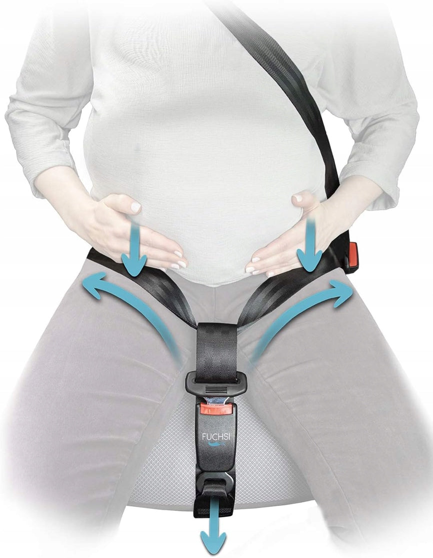 Adaptador FUCHSI para cinturón de seguridad de coche para embarazadas y postoperatorio
