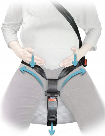 Adaptador FUCHSI para cinturón de seguridad de coche para embarazadas y postoperatorio
