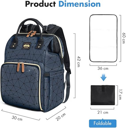 LEKEBABY mochila impermeable para pañales y accesorios