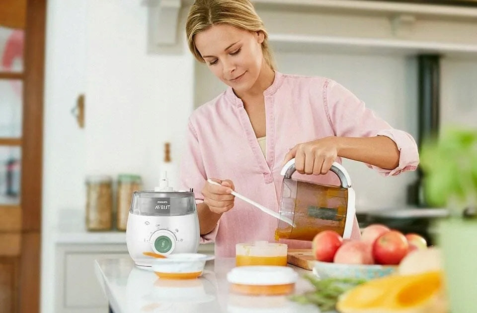 PHILIPS AVENT SCF885/01 Vaporera 4 en 1 Licuadora Calentador Descongelador 1000ml