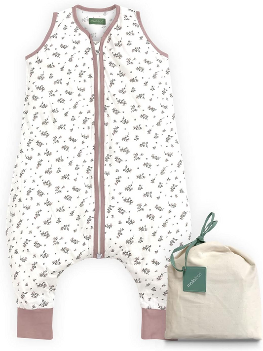 MOLIS&CO saco de dormir de verano 0,5 TOG para niños de 3 años con perneras 90-100 cm
