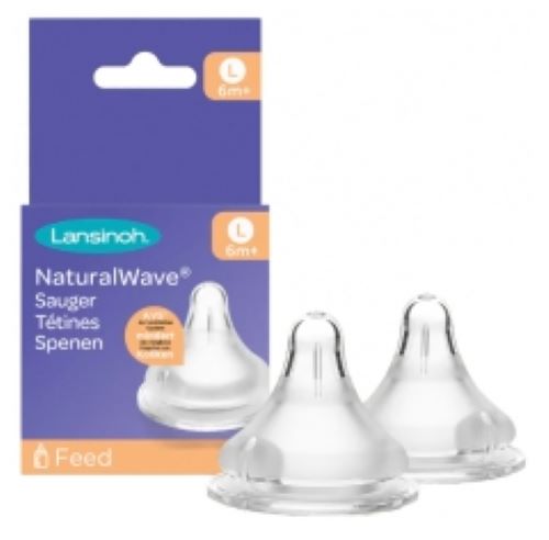 LANSINOH Tetinas NaturalWave para biberón 6m+