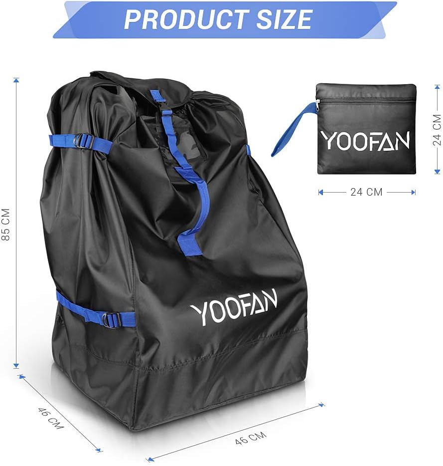 YOOFAN Bolsa de avión Bolsa de transporte para cochecito Asiento de coche 85x45x45 MOCHILA