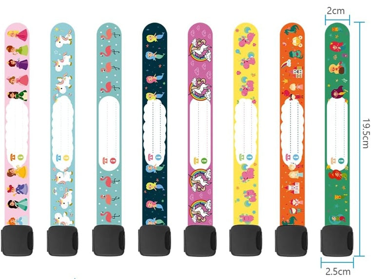 VICLOON pulseras SOS impermeables para niños 8 unidades + rotulador