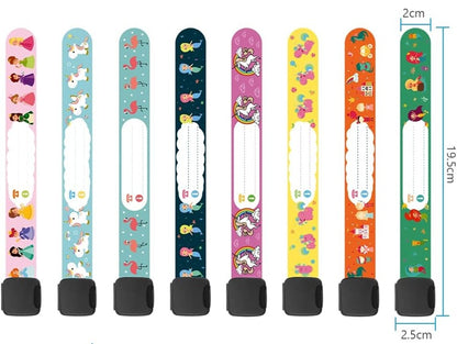 VICLOON pulseras SOS impermeables para niños 8 unidades + rotulador