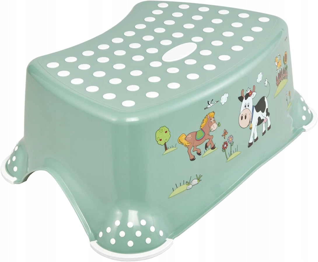 KEEEPER taburete antideslizante para niños 80 kg GRANJA DIVERTIDA
