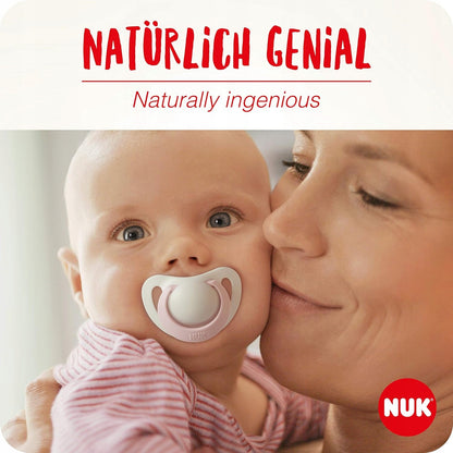 NUK Genius Color chupete calmante x2 18m+ para bebés