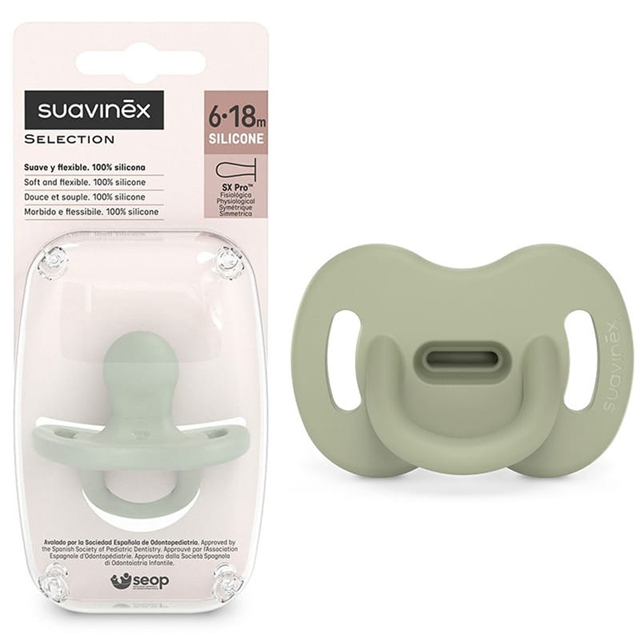 SUAVINEX chupete SELECTION SX PRO de silicona 6-18m