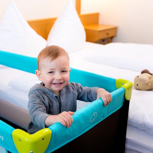 Cuna de viaje Hauck Dream N Play Waterblue 120 x 60 cm
