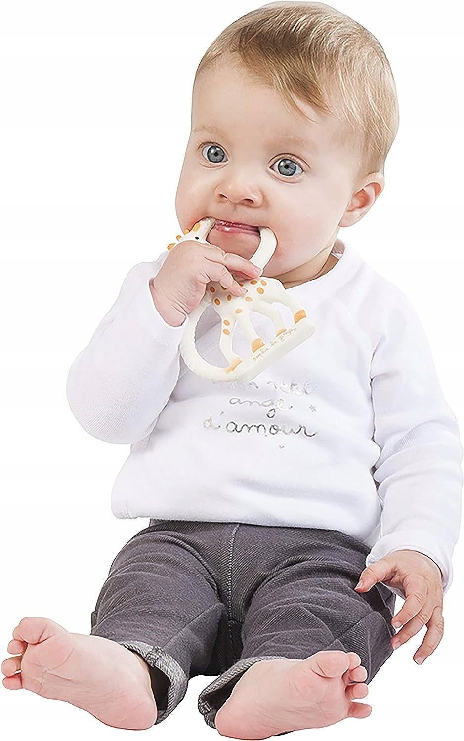 ŻYRAFA SOPHIE gryzak naturalny SO PURE 18CM dla niemowlaka, miękki, lekki, 100% naturalny kauczuk
