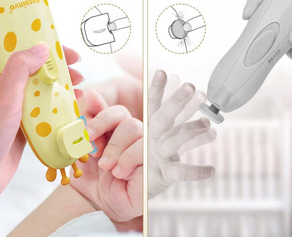 MEGAINVO electric nail file with LED light, 10 attachments