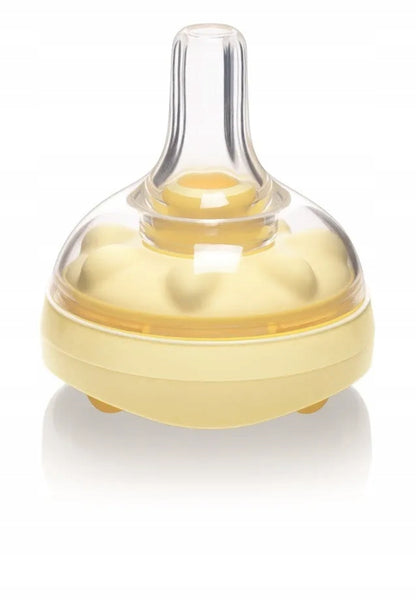 MEDELA butelka 250 ml + smoczek CALMA, żółty smoczek do karmienia 0+