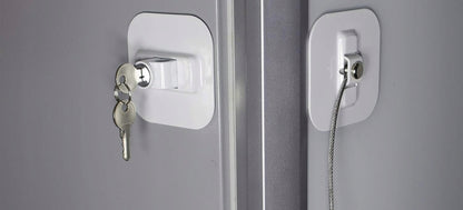 Cerradura de seguridad para niños para armarios y cajones 19 cm + 2 llaves