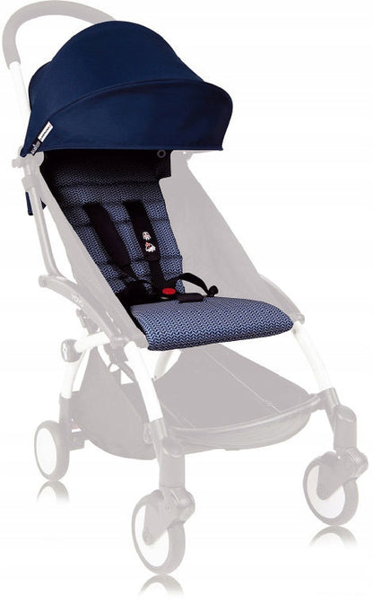 BABYZEN YOYO 6+ tapicerka do wózka YOYO zestaw z daszkiem i wkładką w kolorze granatowym