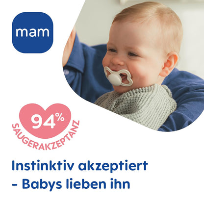 MAM Supreme Night smoczek uspokajający silionowy 16m+ ŚWIECĄCY, silikonowy smoczek dla dziecka