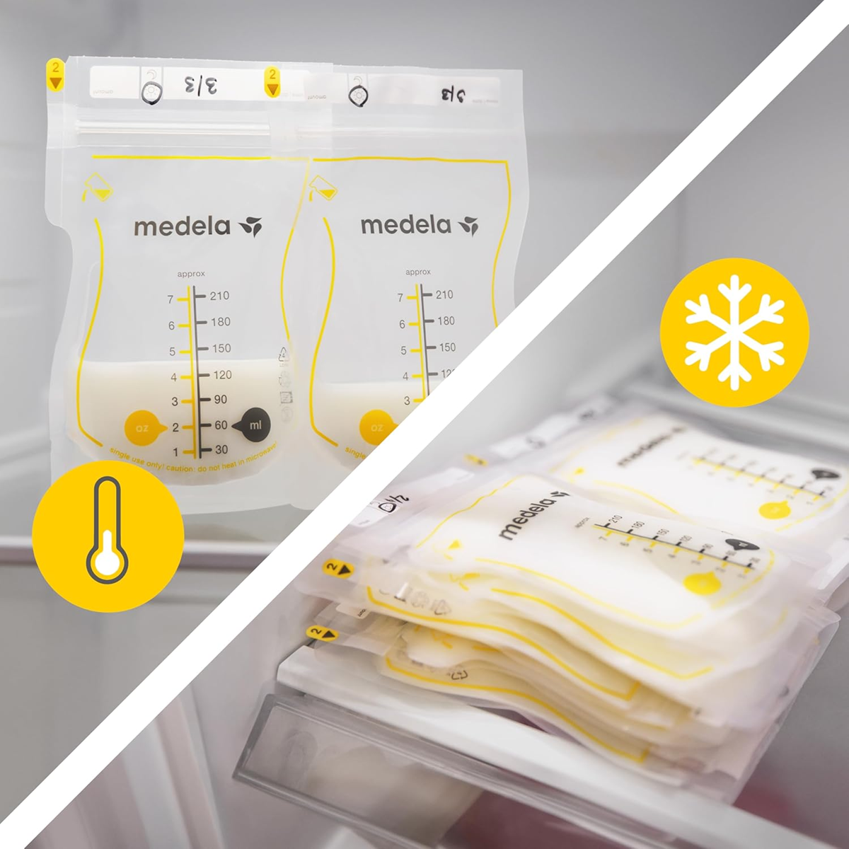 MEDELA Bolsas Easy Pour para almacenamiento de leche materna 50 unidades