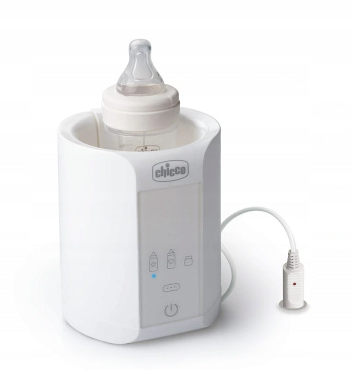CHICCO Home Travel PODGRZEWACZ DO BUTELEK auto dom, cyfrowy biały podgrzewacz butelek Chicco do domu i samochodu
