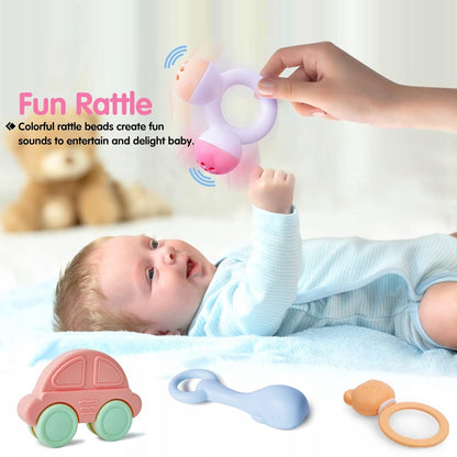 TOYABI Sonajeros para bebés set de 10 piezas + caja de almacenamiento