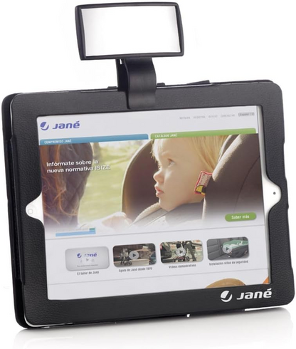 JANE espejo retrovisor para coche para vigilar al bebé y funda para tablet 20x26