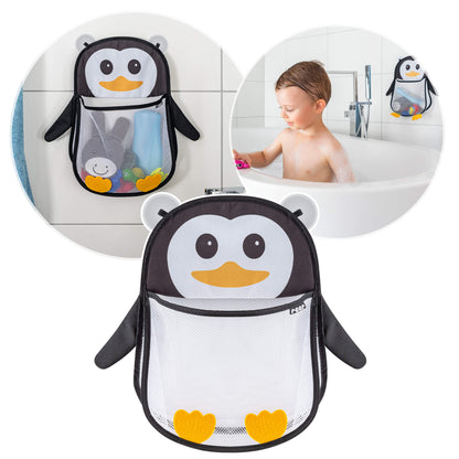 REER MyHappyPingu organizador de malla para el baño con ventosas PINGÜINO