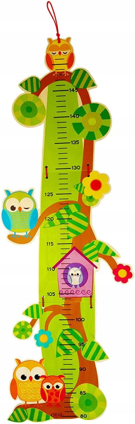 HESS medidor de altura de madera BÚHOS 80-150 cm