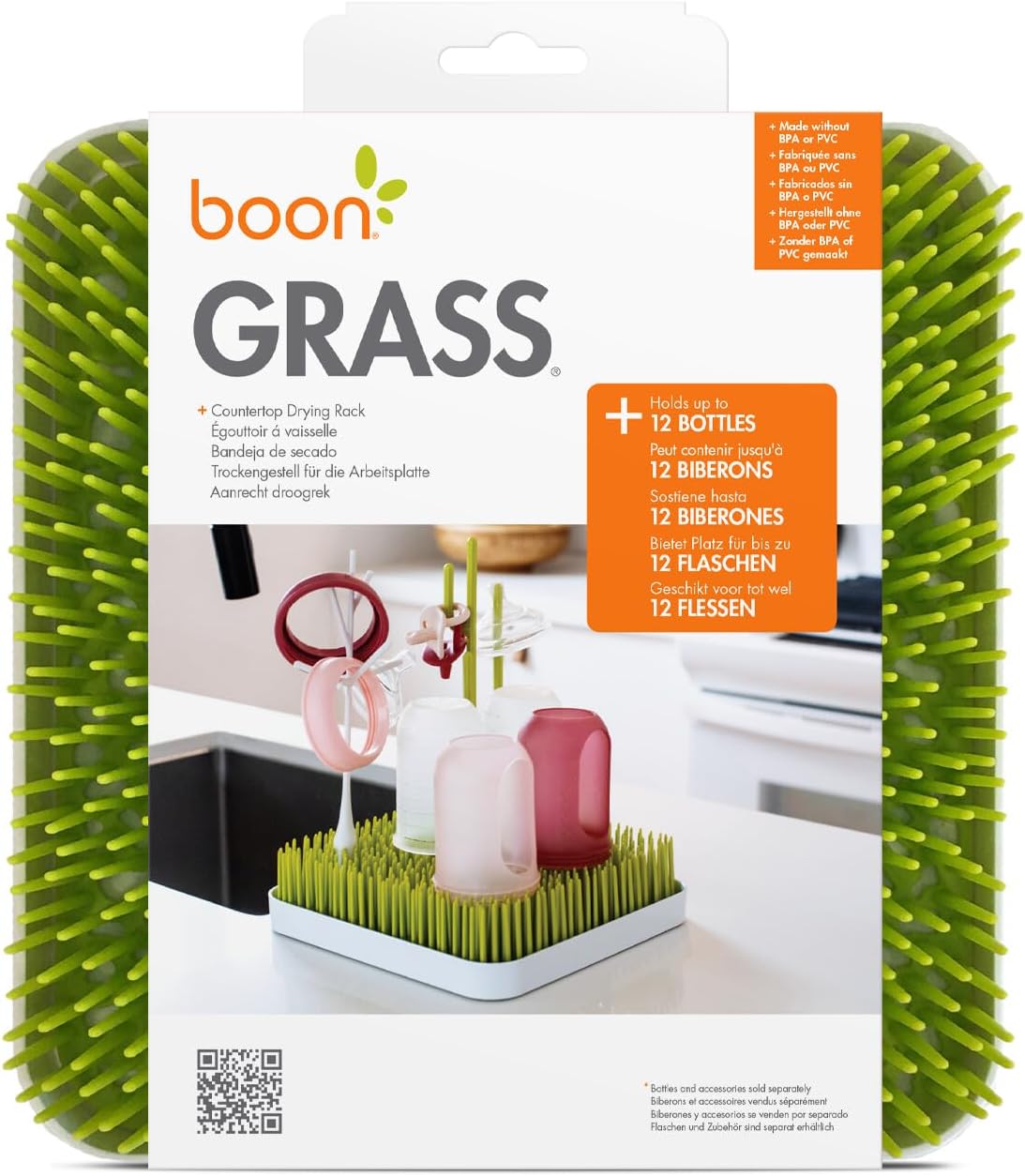 BOON GRASS escurridor para biberones y accesorios