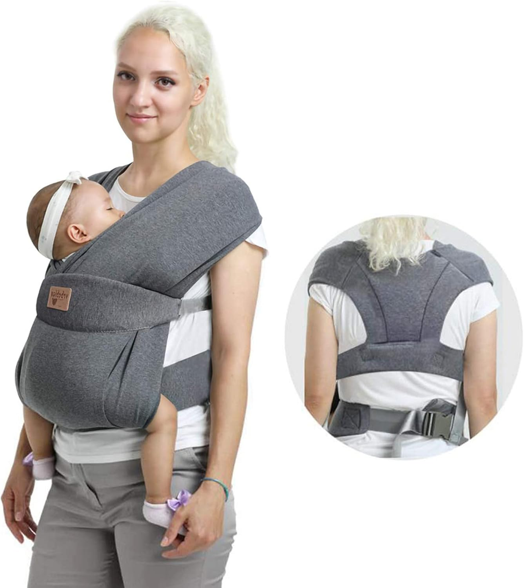 VRBABIES portabebés ergonómico suave 3-15 kg