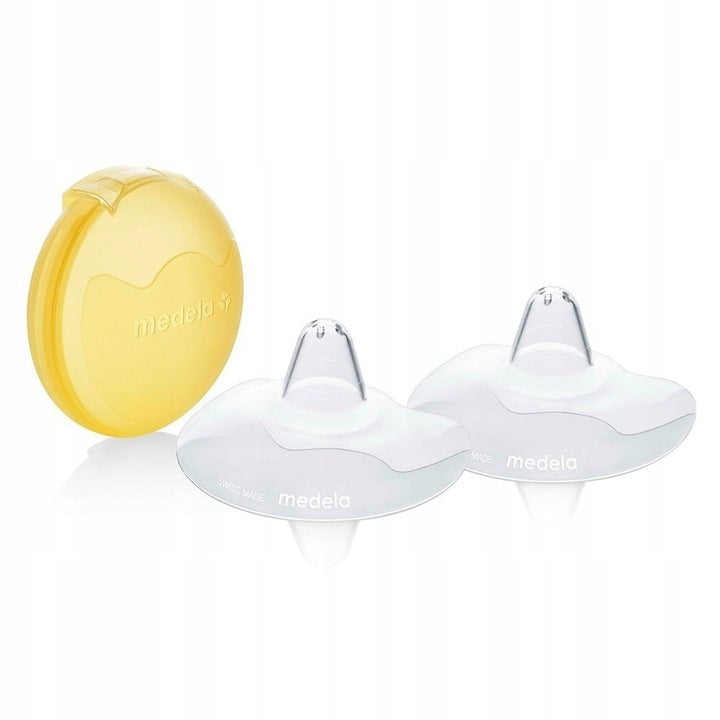 MEDELA nakładki do karmienia osłonki S 16mm, silikonowe osłonki Contact z etui
