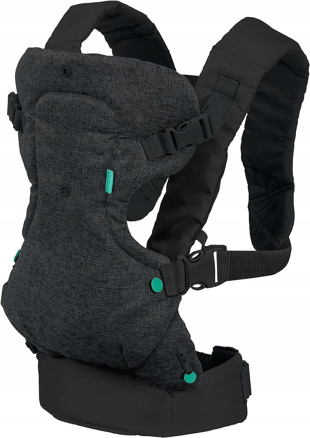 INFANTINO FLIP 4w1 nosidełko ergonomiczne 3,5 - 14,5 kg czarne, regulowane pasy i ergonomiczne siedzisko