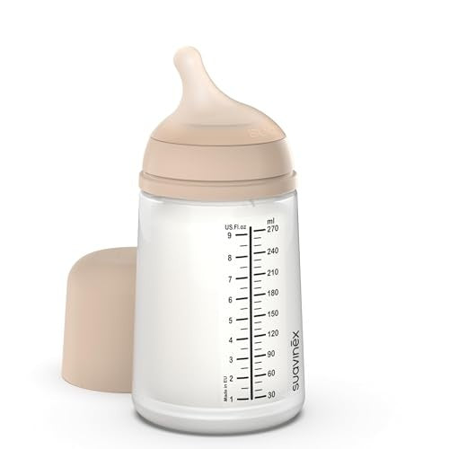 Suavinex Zero Zero biberón anticólicos 270 ml 3m+ flujo medio (M)