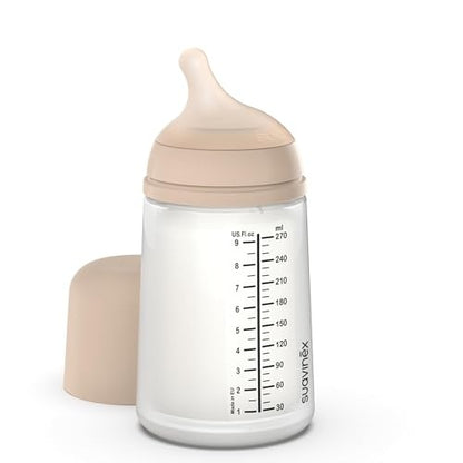 Suavinex Zero Zero biberón anticólicos 270 ml 3m+ flujo medio (M)