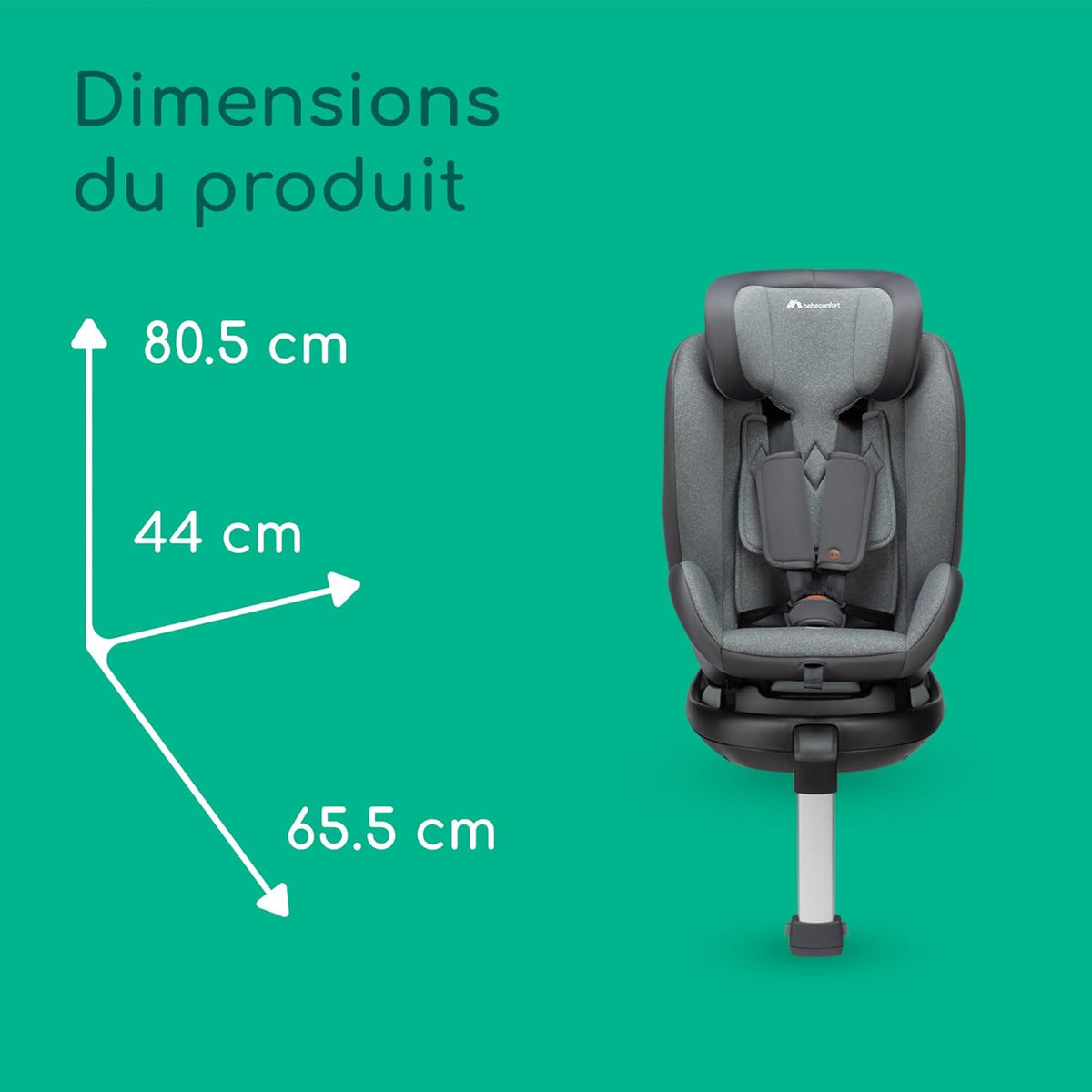 BEBECONFORT EVOLVEFIX PLUS I-SIZE asiento 0-36m 360° con base ISOFIX