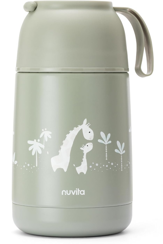 NUVITA 4475 termo para comida de acero inoxidable 620 ml 0+ JIRAFA