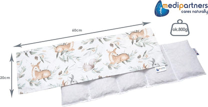 MEDI PARTNERS bolsa de agua caliente de algodón con huesos de cereza 20x60 cm para calor y frío