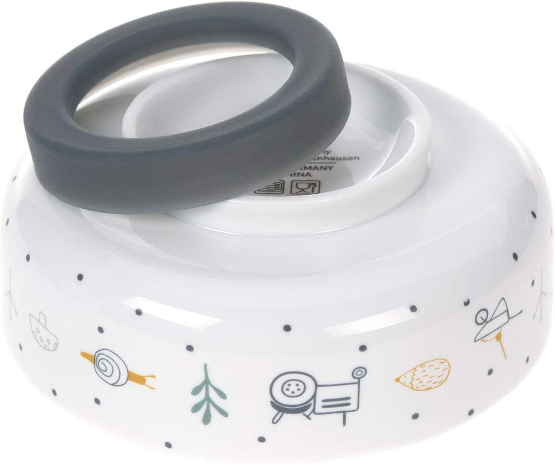LASSIG Garden Explorer cuenco de porcelana con base antideslizante FARMA