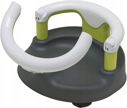 ROTHO Babydesign krzesełko do kąpieli 13kg, biało-zielono-szary fotelik kąpielowy dla dziecka 7-16 m