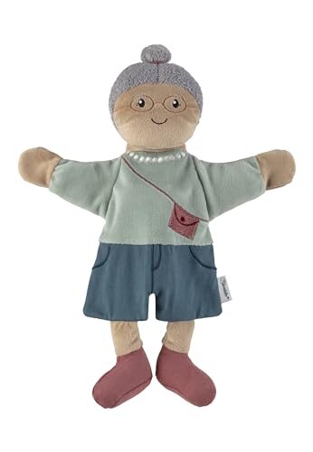 Sterntaler Oma marioneta de mano de abuela con gafas y collar