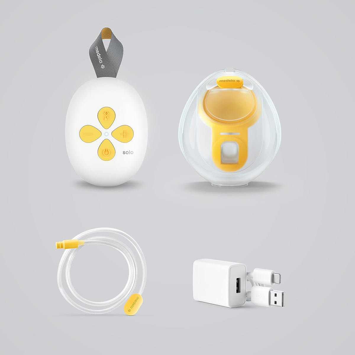 MEDELA SOLO sacaleches eléctrico manos libres 2 fases USB