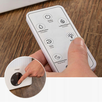 Humidificador ultrasónico de aire con luz nocturna y mando a distancia