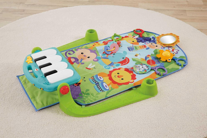 FISHER-PRICE manta de actividades 3 en 1 KICK&PLAY gimnasio con piano
