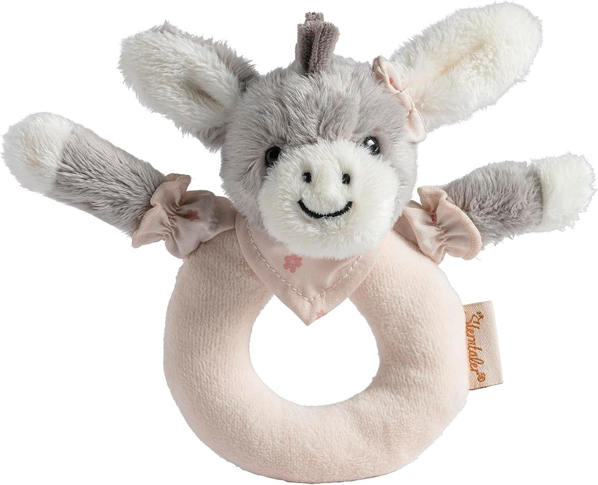 STERNTALER Burro Emmi peluche con sonajero 14 x 14 cm