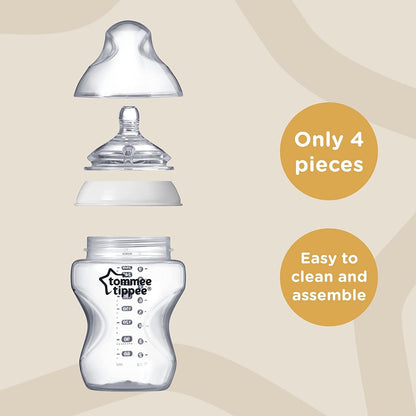 Set TOMMEE TIPPEE con 6 biberones de 260ml ANTI-CÓLICO