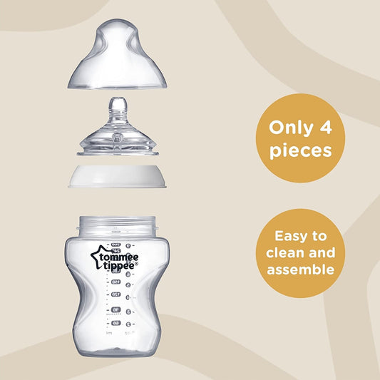 Set TOMMEE TIPPEE con 6 biberones de 260ml ANTI-CÓLICO
