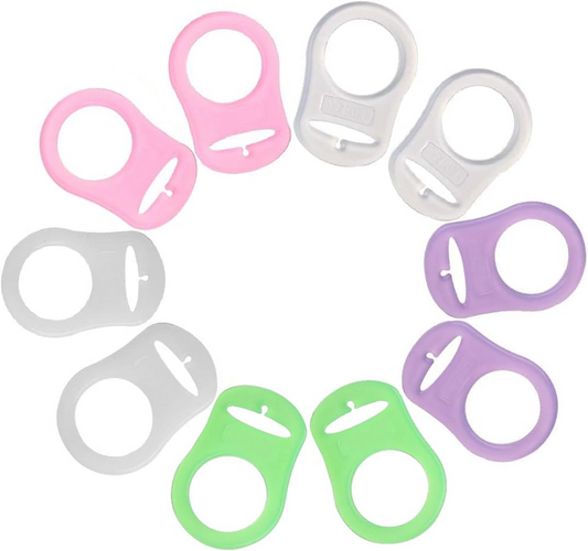 Soportes de silicona para chupetes, 10 unidades