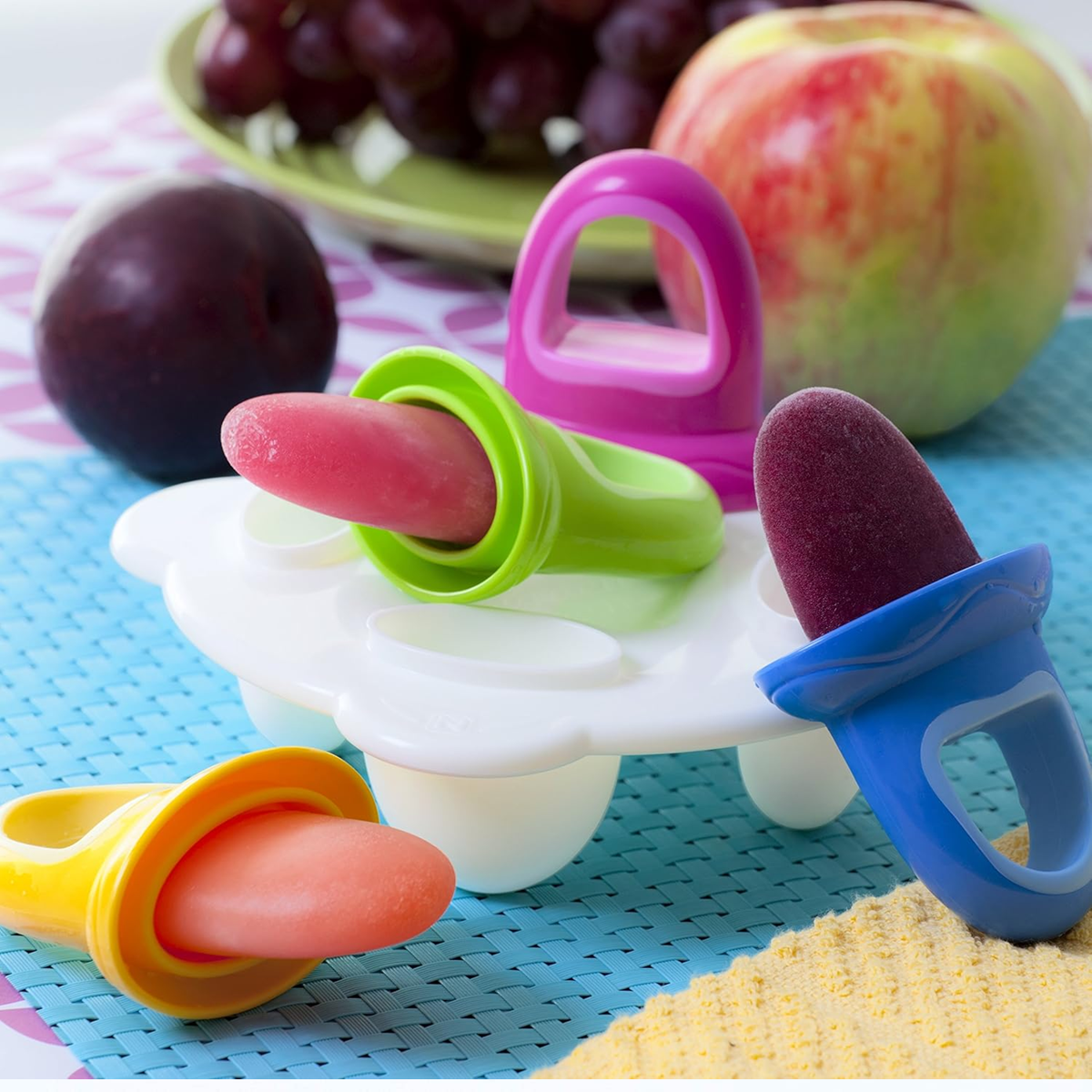 NUBY molde para helados con forma de chupete 2 unidades + bandeja para congelar