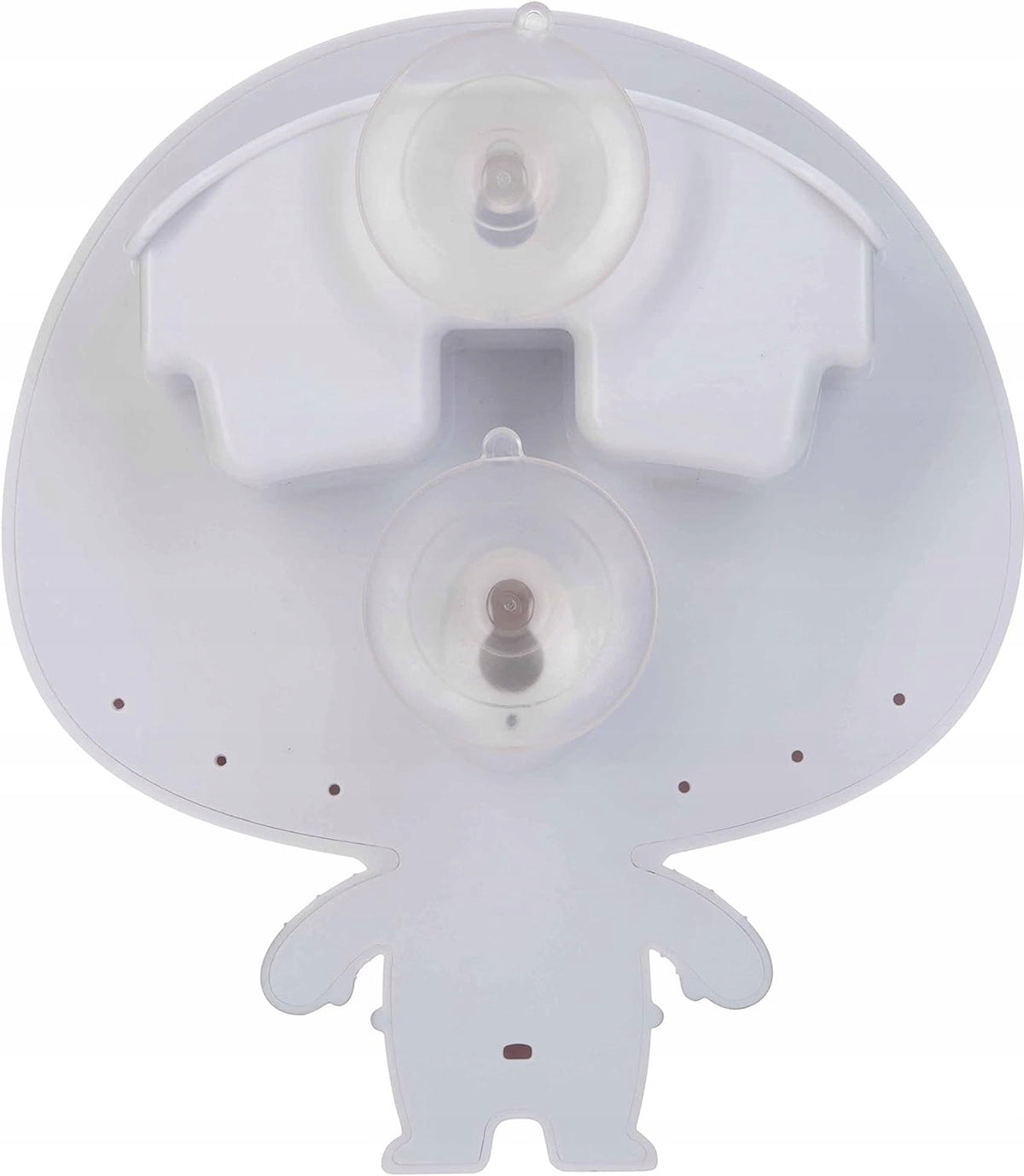 NUBY lusterko z przyssawką + 2 zabawki do kąpieli, białe UFO z przyssawkami do wanny i ściany, BPA free